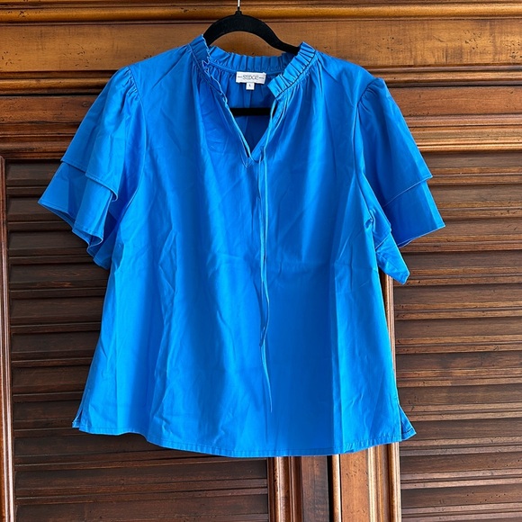 S’EDGE Tops - COPY - S’EDGE Sally top in color BLUE ) size Large